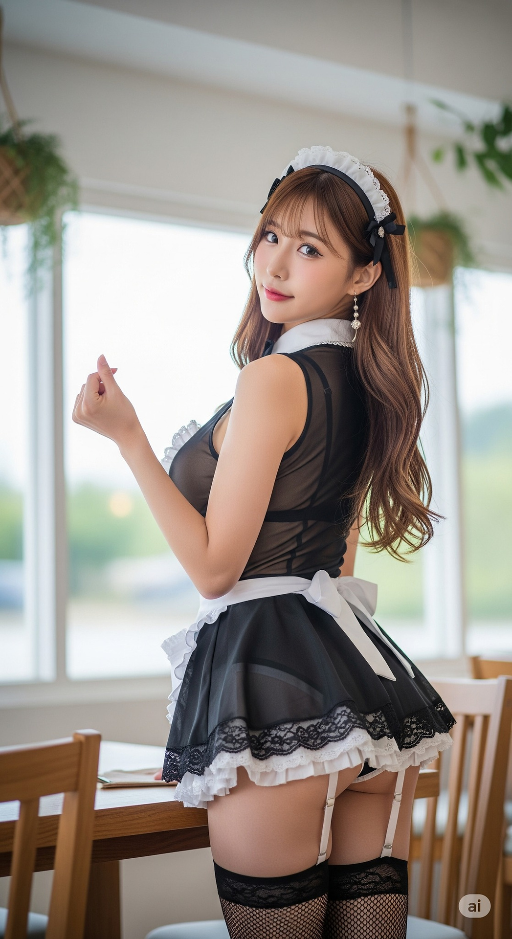 今天扮演女僕