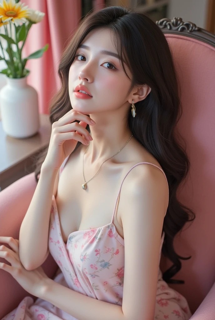 粉色的迷人小姐姐