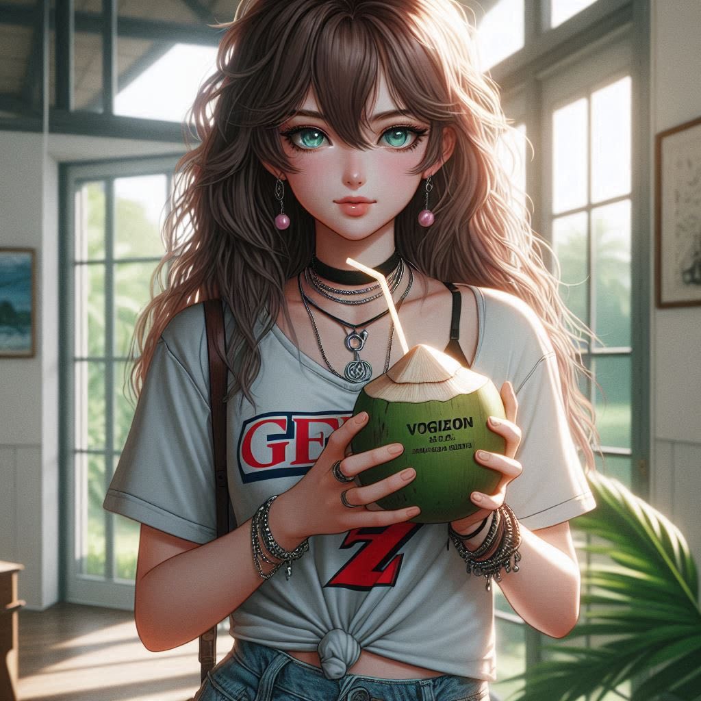 Cool juice at a tropical resort