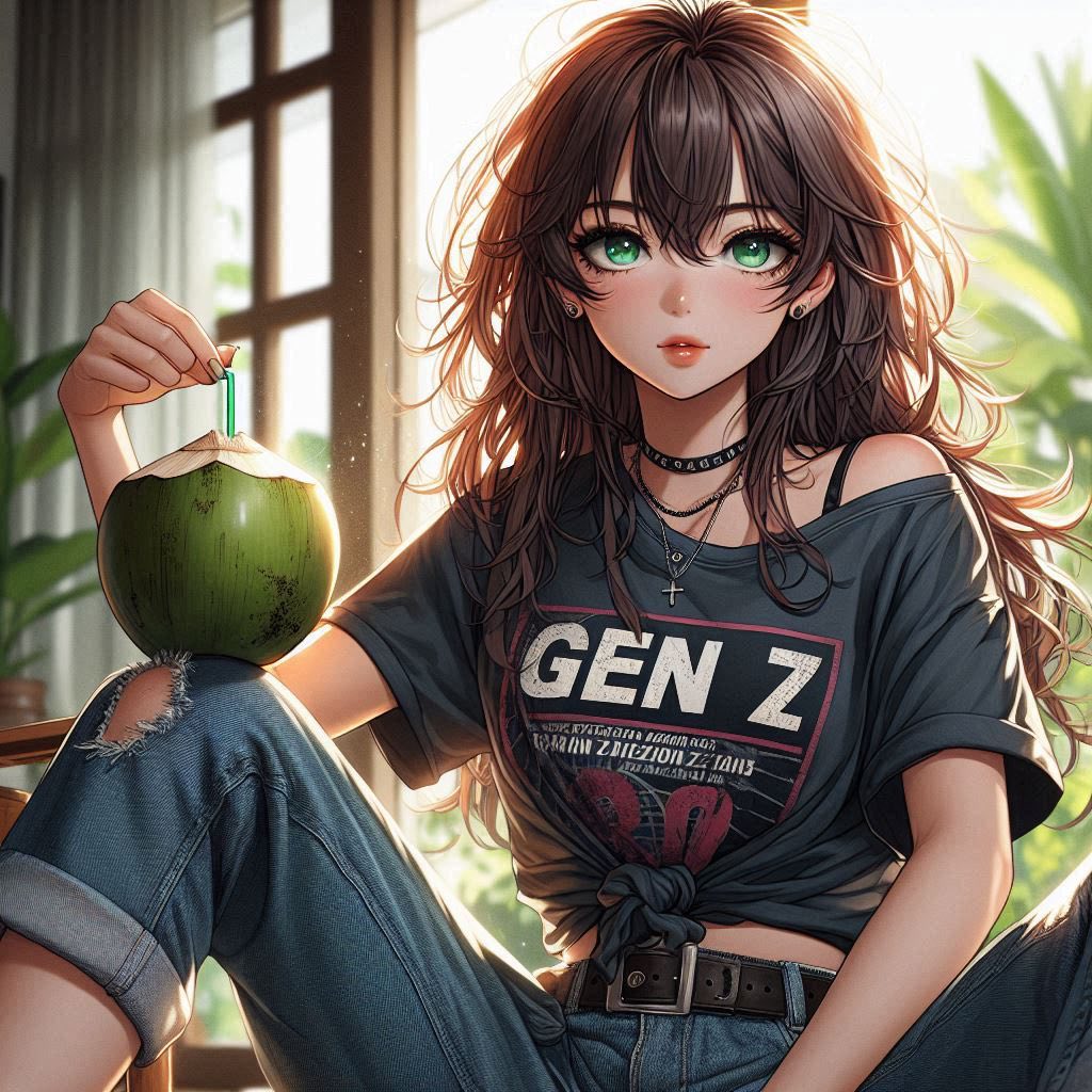 Cool juice at a tropical resort