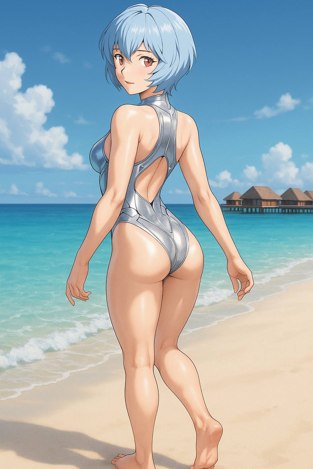 Summer is hot. It's best to go to the beach to cool off.