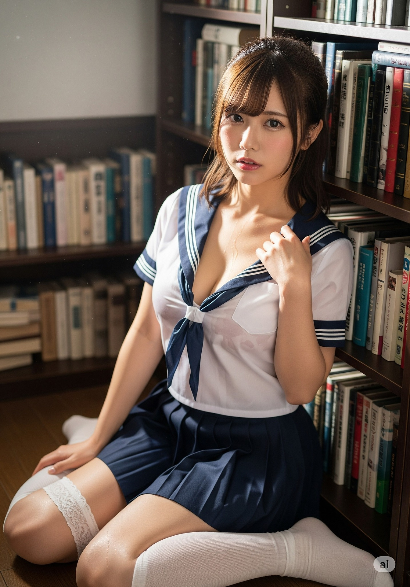 紫藤花下的凝眸