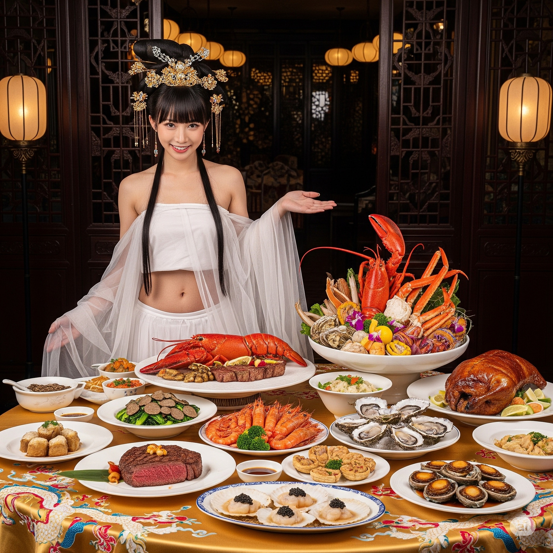 一家特別的餐廳．有特別的妹子服務員親自介紹菜色