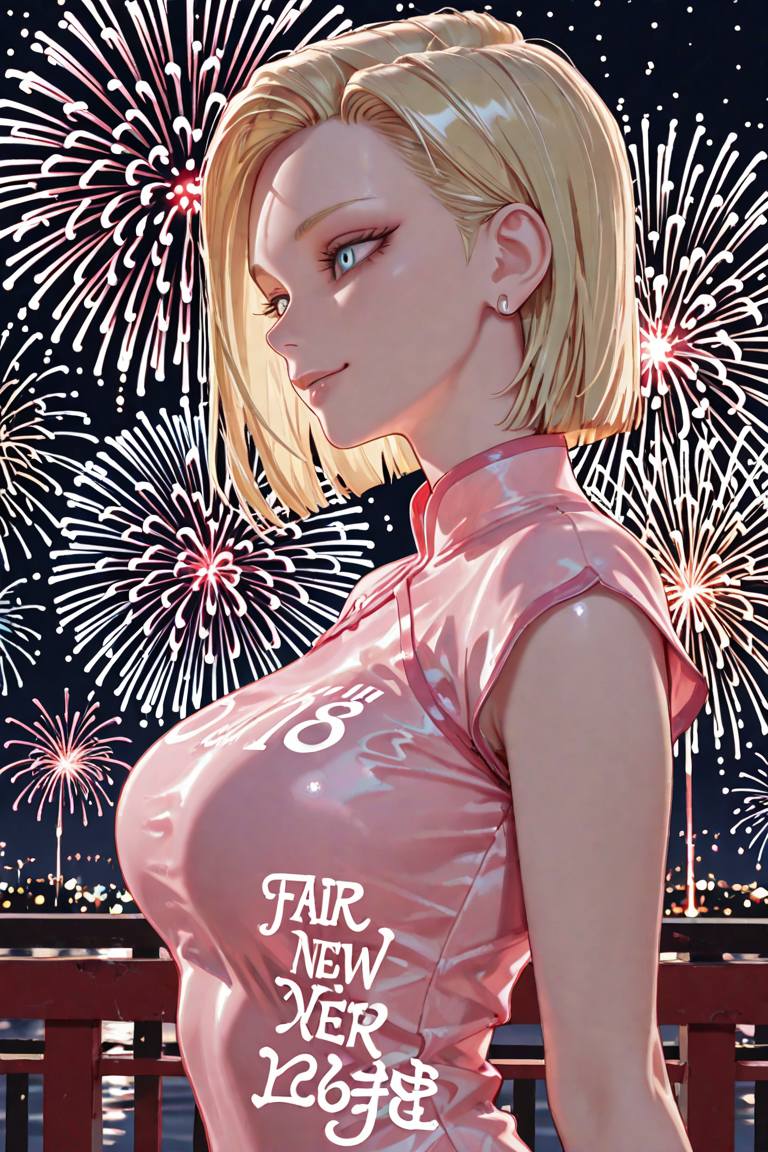 動漫美女迎接2026