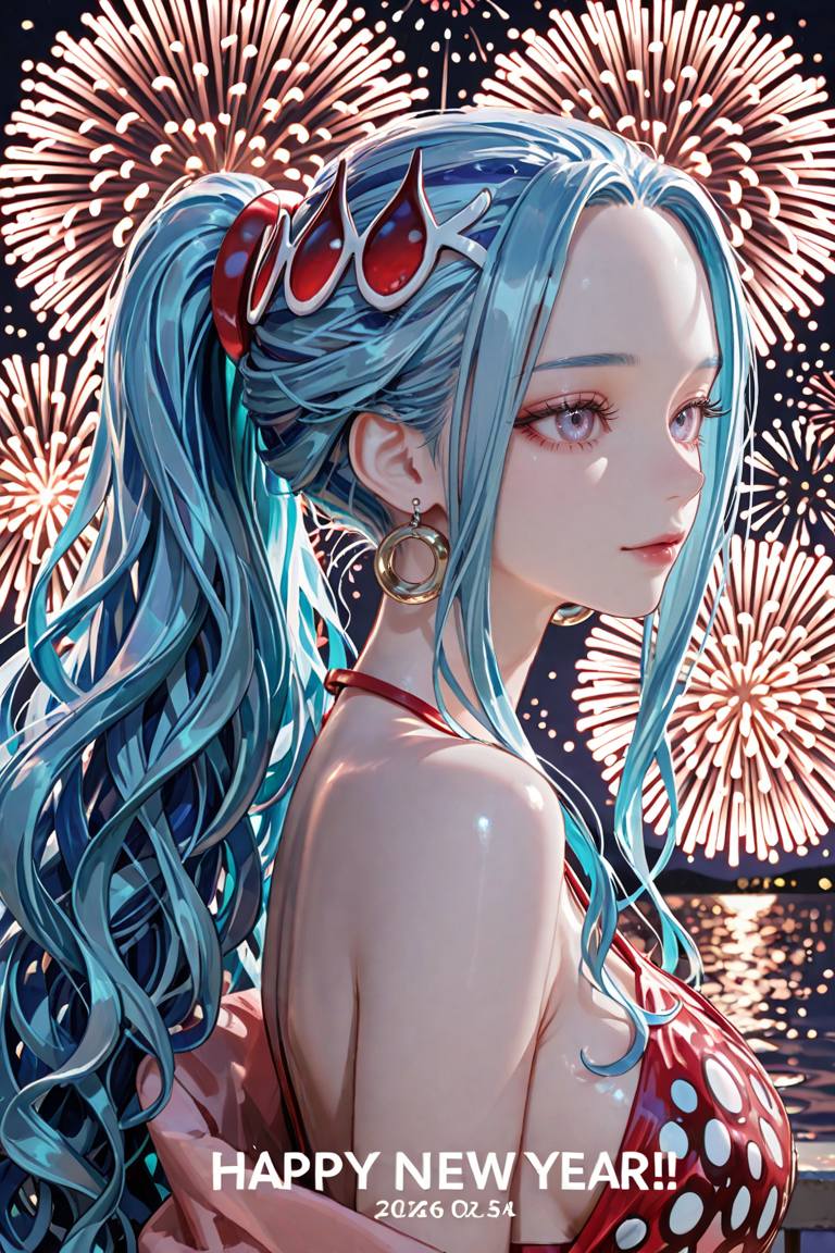 動漫美女迎接2026