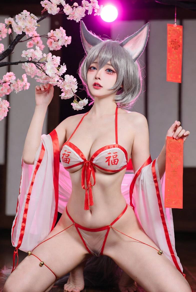 Fox Girl Celebrates the Year of the Horse