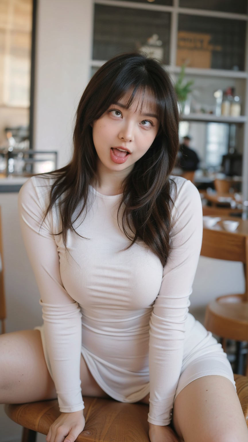 (240204) + Bodycon + Dress + at + the + Café +4
