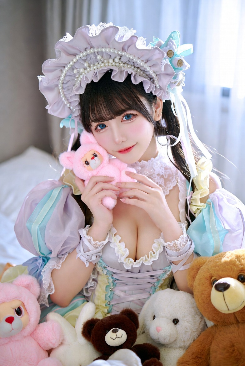Low-cut dreamy Lolita outfit