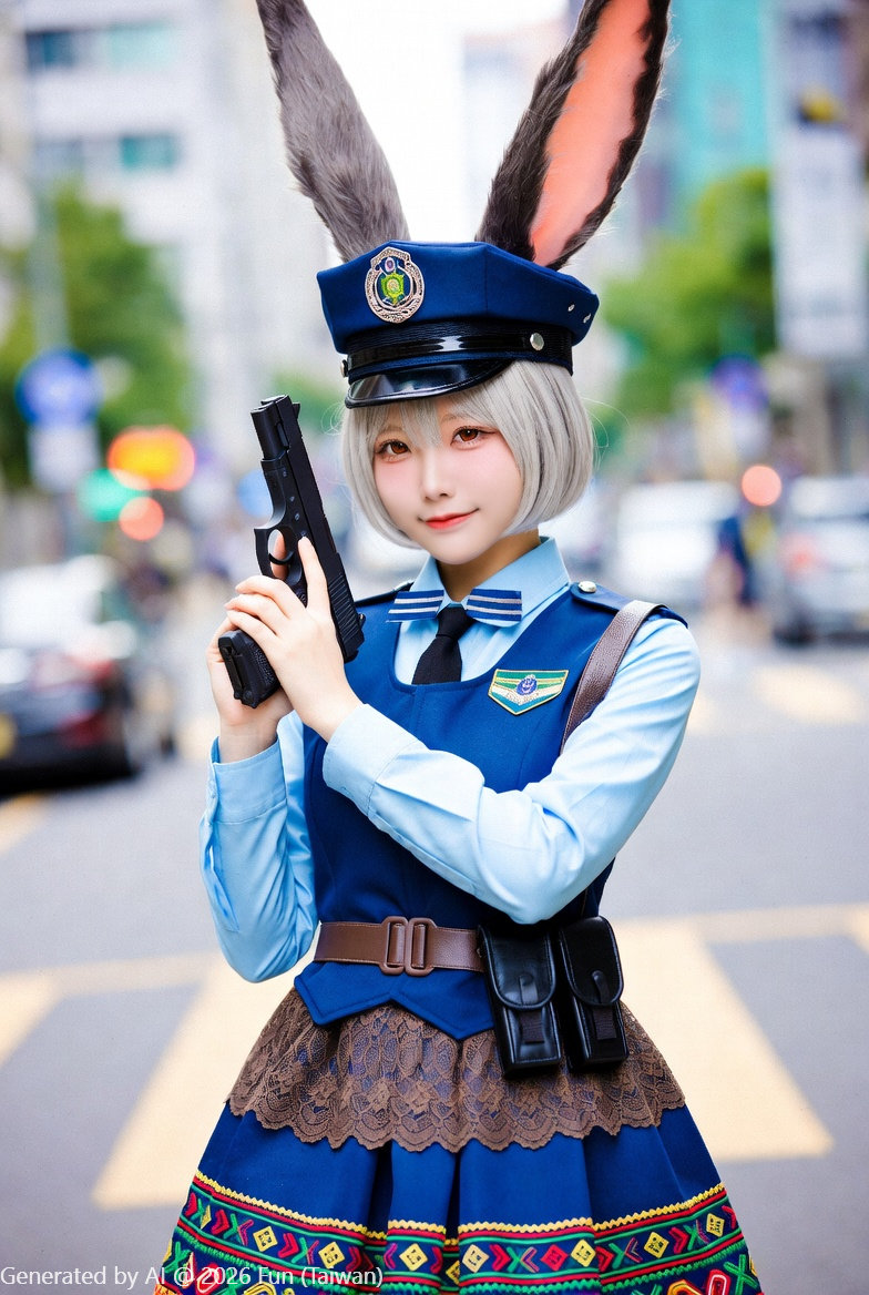 Fantasy # 42 Rabbit Police Bitch Don't Run!! Look at me stiffen you with a
