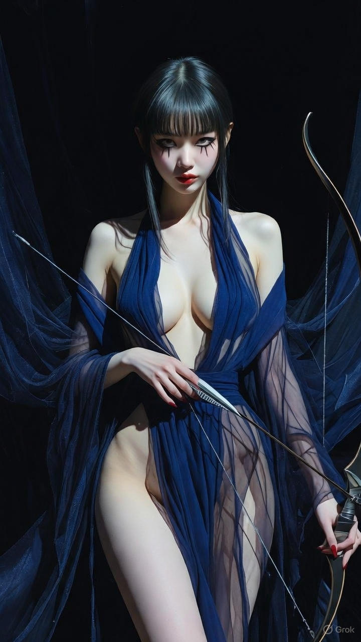 Deep Indigo Monk Robe