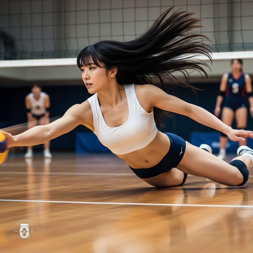 Beautiful volleyball girl