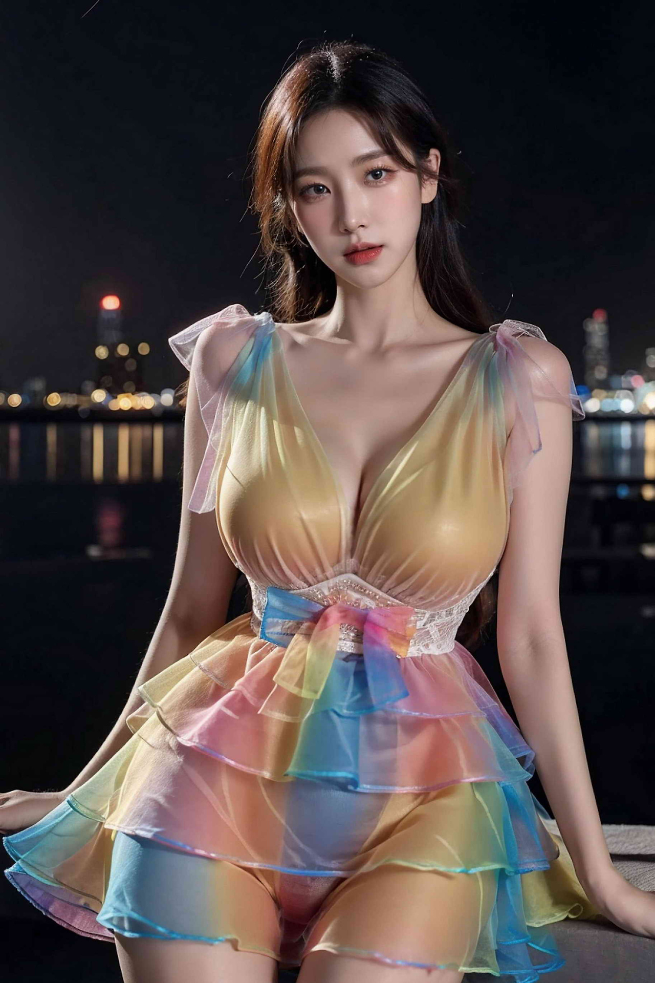 Mock Painting Style - Rainbow Suit