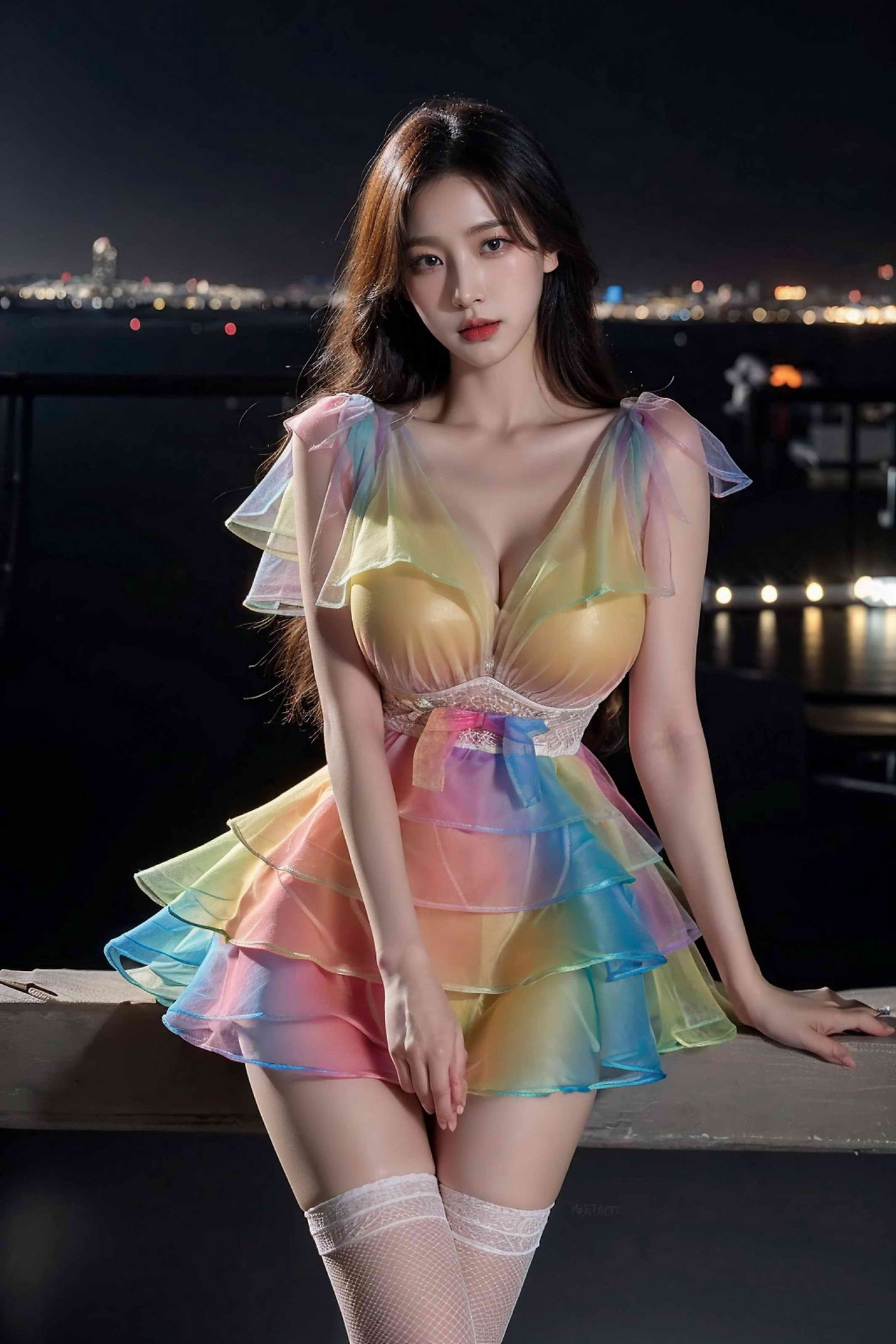 Mock Painting Style - Rainbow Suit