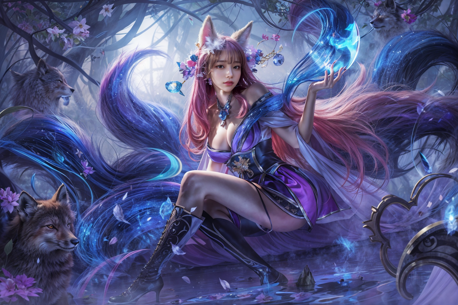 Xhosa. Nine-Tailed Fox Cosplay