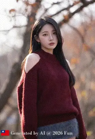 MY Korean girlfriend # 38 off shoulder sweater