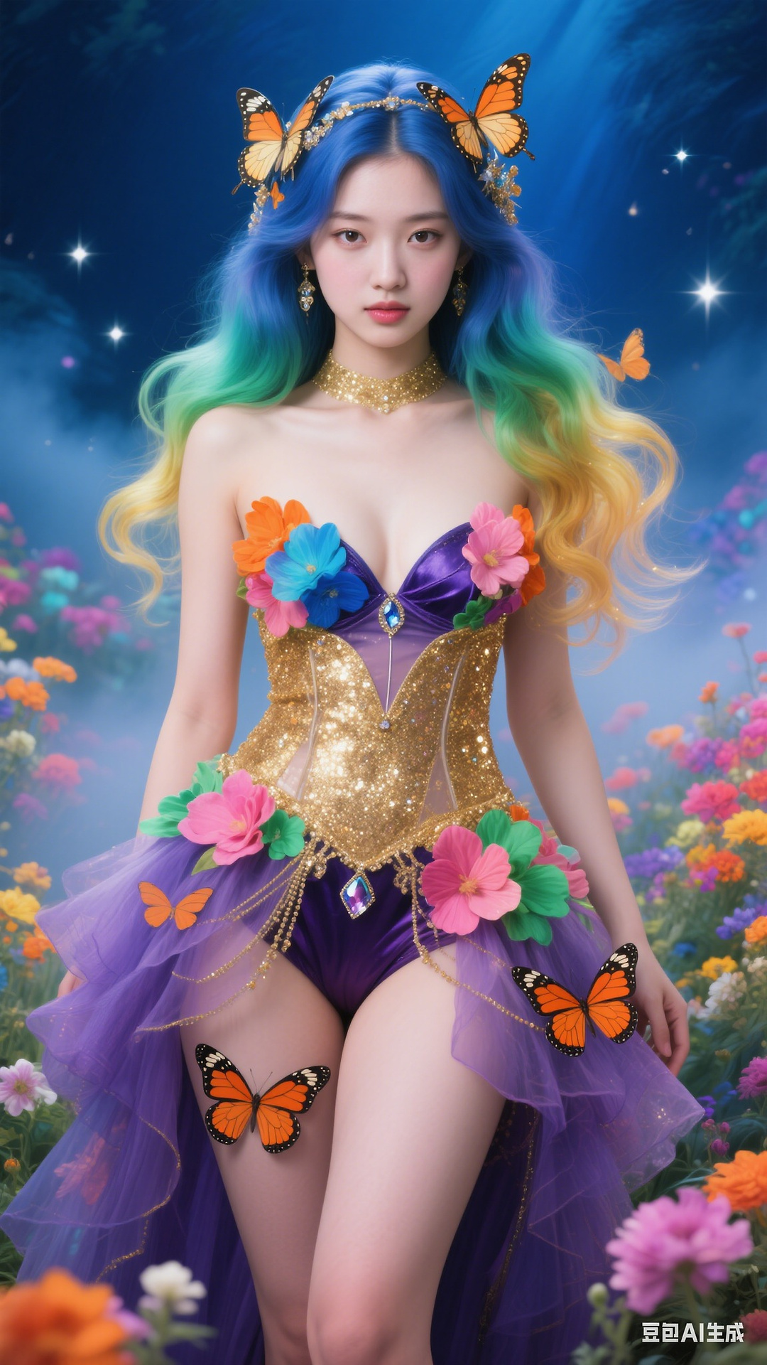 Petals and Butterfly Wings Tights