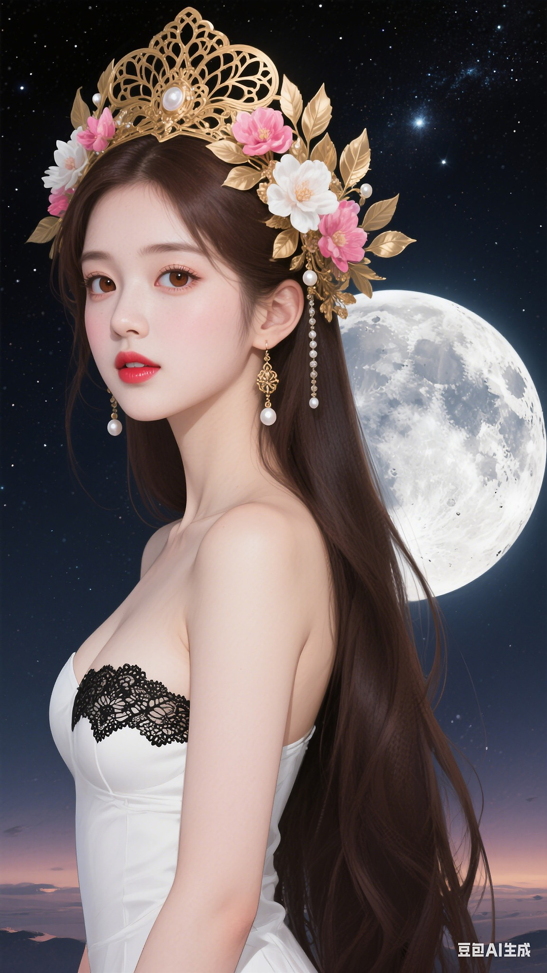 Black lace pattern