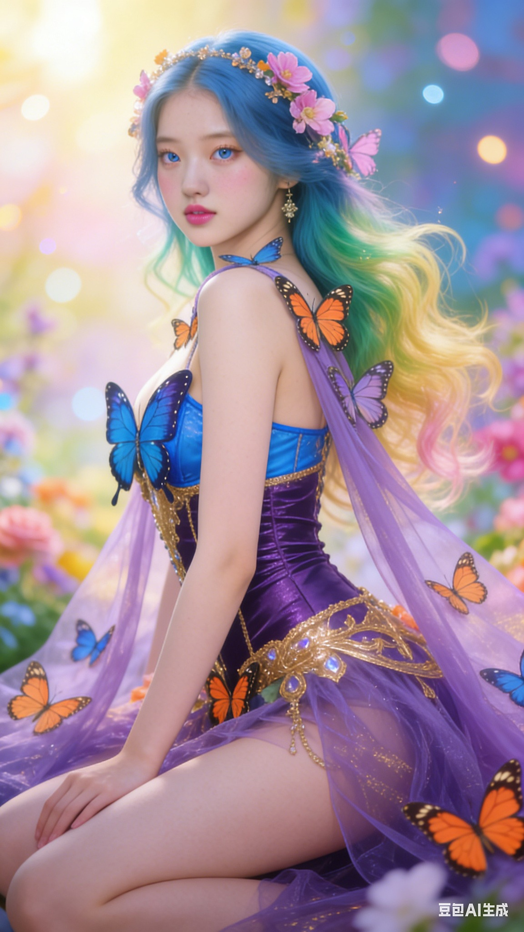 Petals and Butterfly Wings Tights