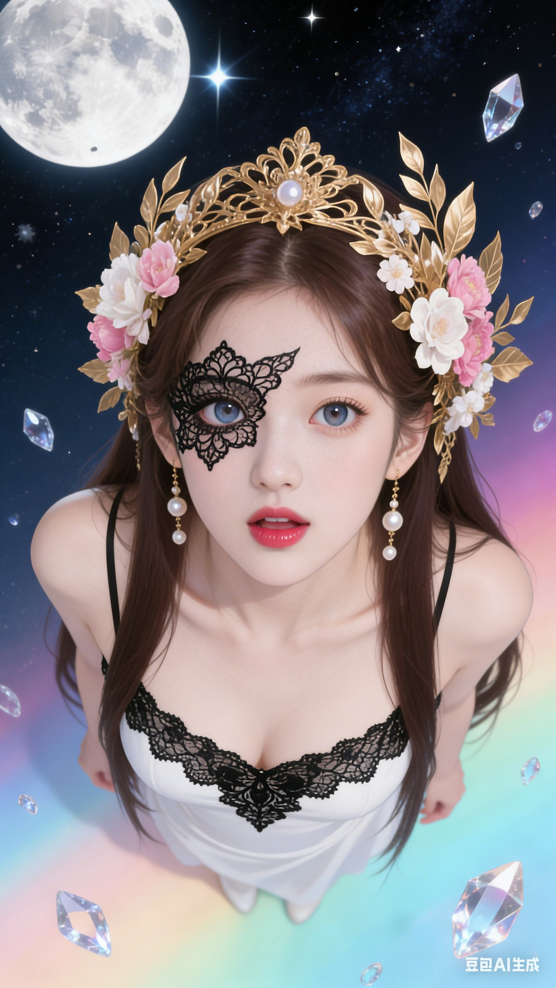 Black lace pattern
