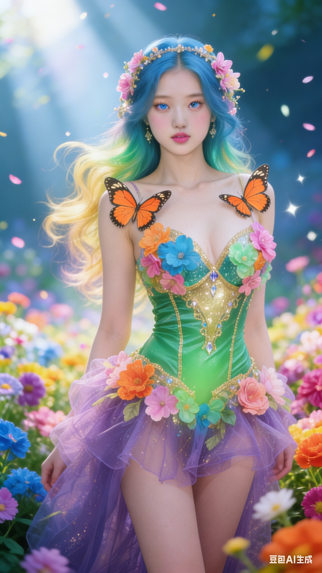 Petals and Butterfly Wings Tights