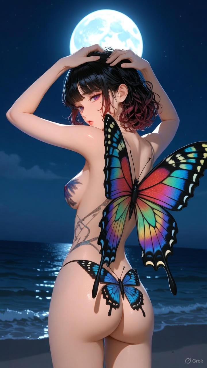 Butterfly Body Painting
