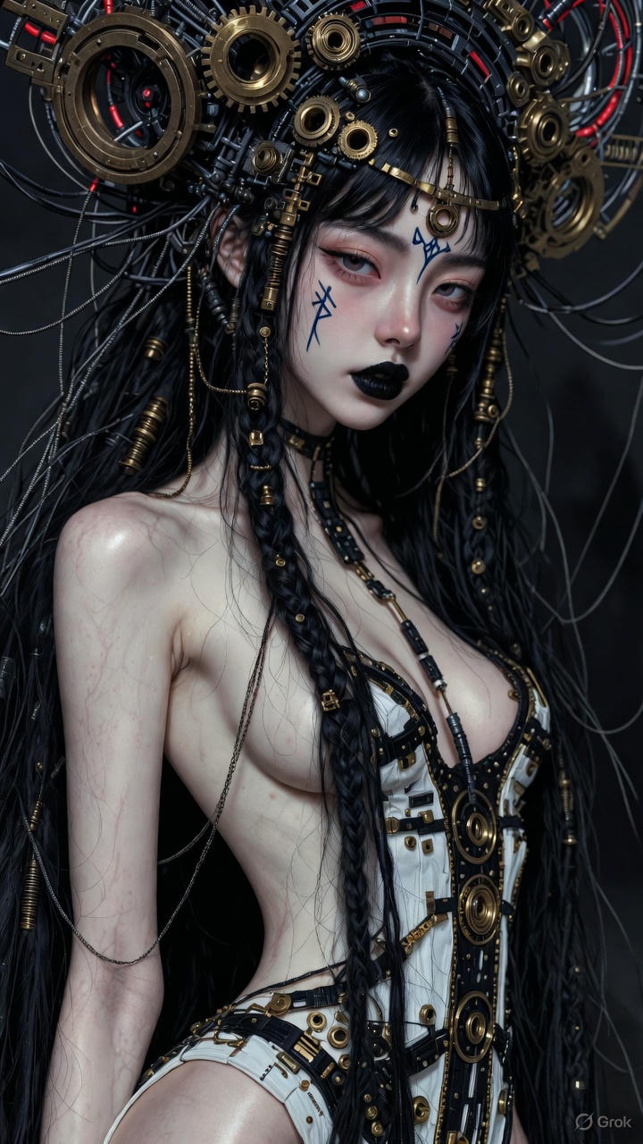 Dystopian Goth Maiden