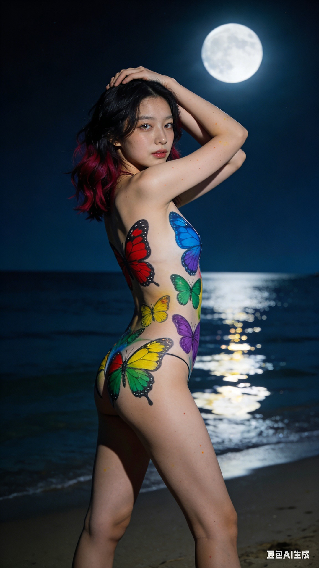 Butterfly Body Painting