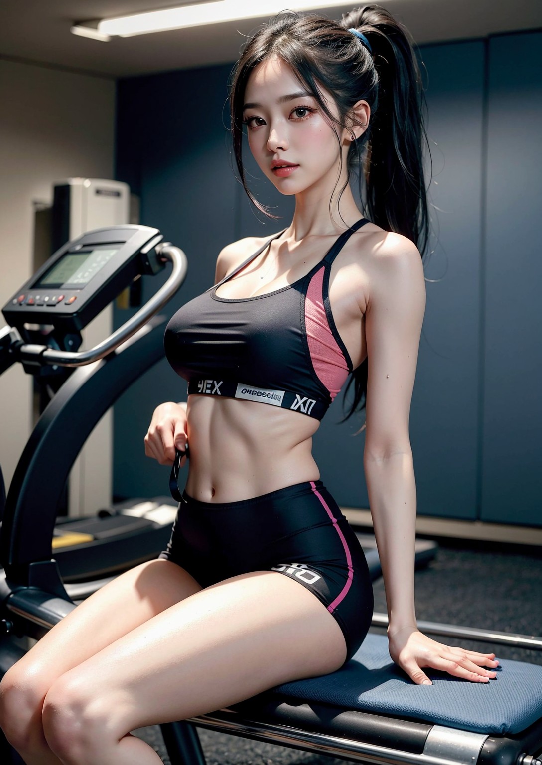 Fitness Girl with Perfect Body
