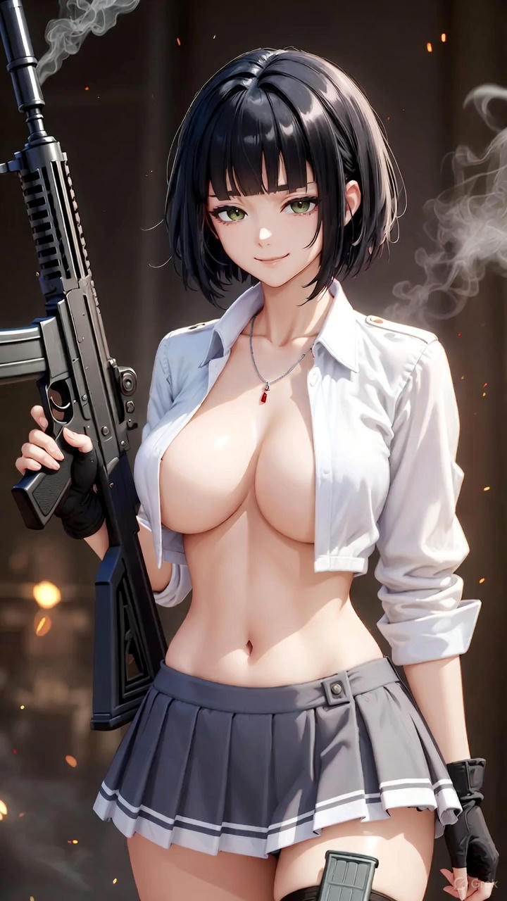 Girl with a gun
