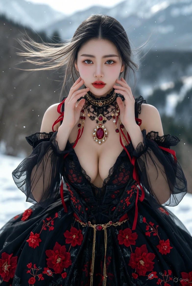Cold and noble, like a newly melted snowflake
