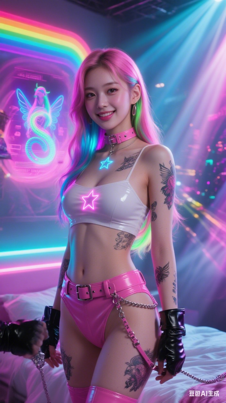 Neon K-pop Tattoo