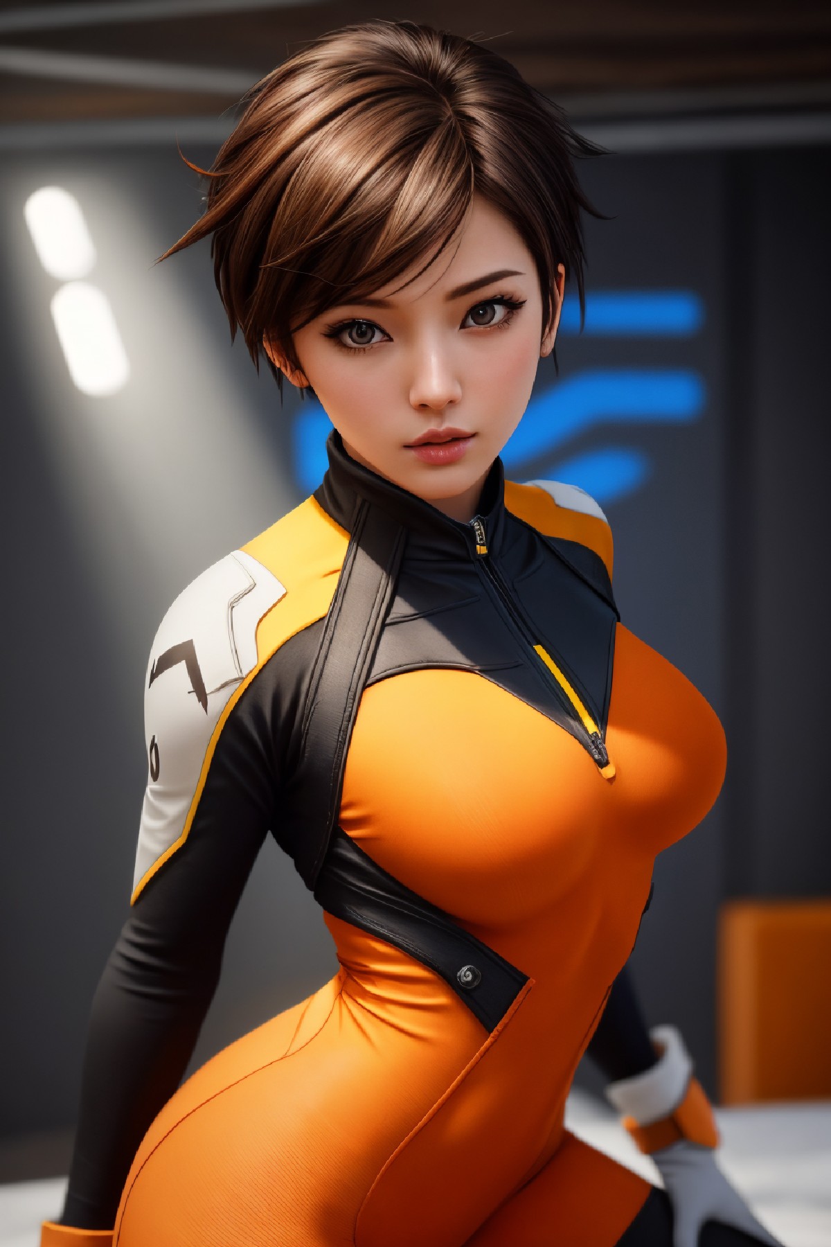 Lena Oxton, code-named "The Hunt"