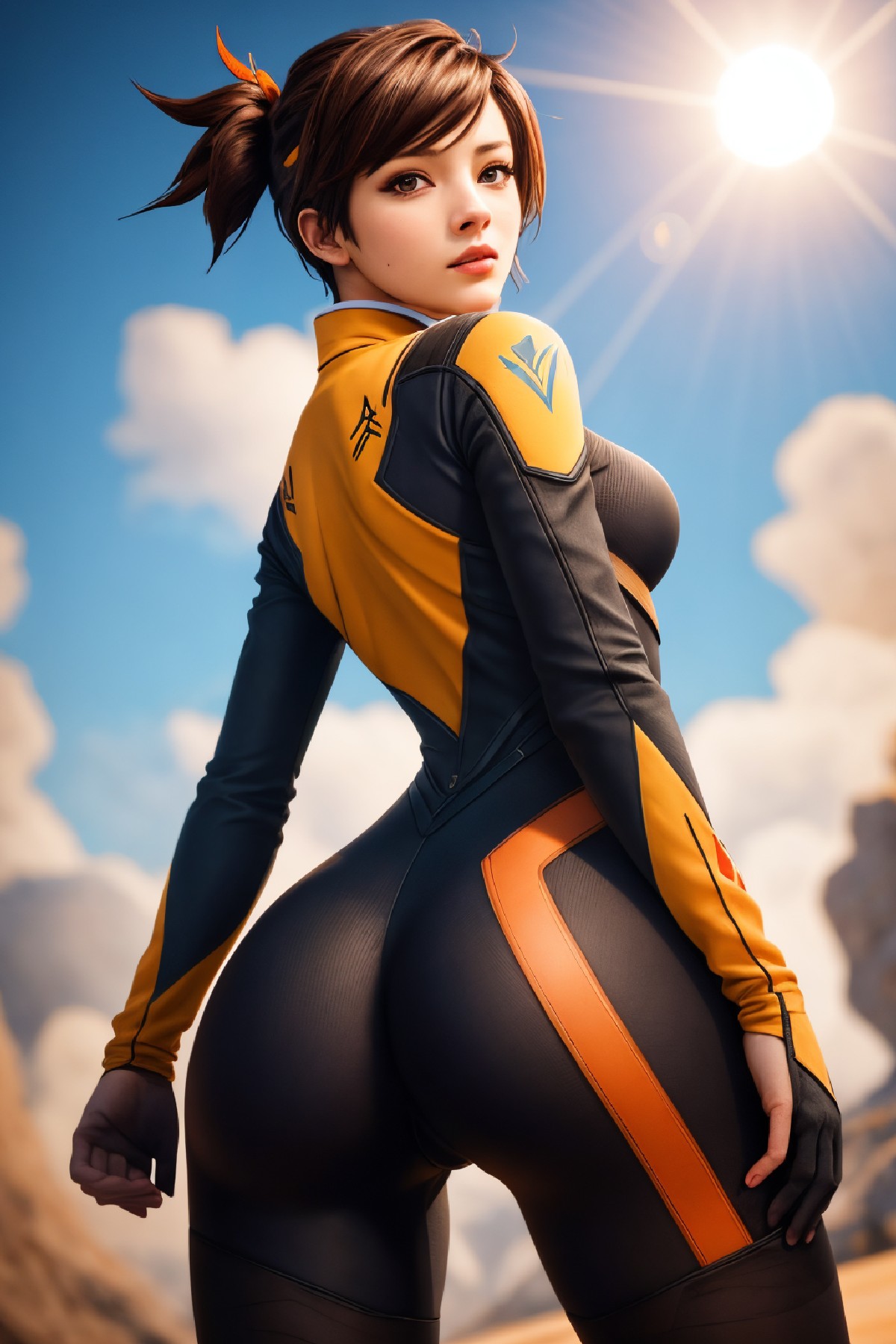 Lena Oxton, code-named "The Hunt"