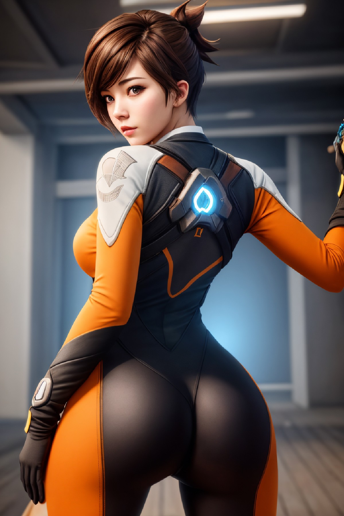 Lena Oxton, code-named "The Hunt"