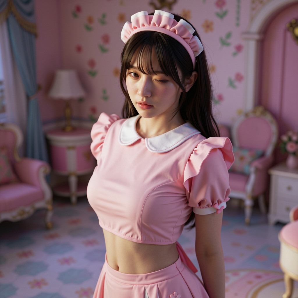 Pink Maid Outfit