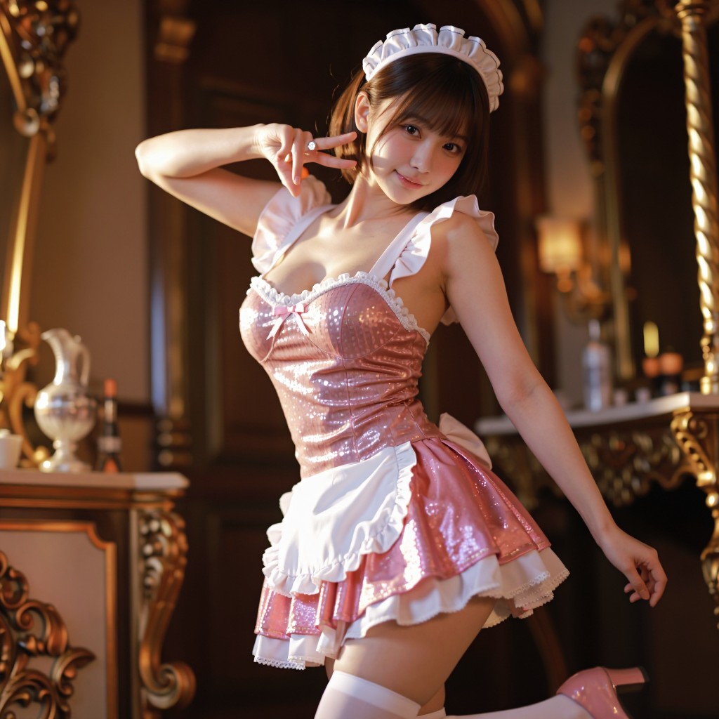 Pink Maid Outfit