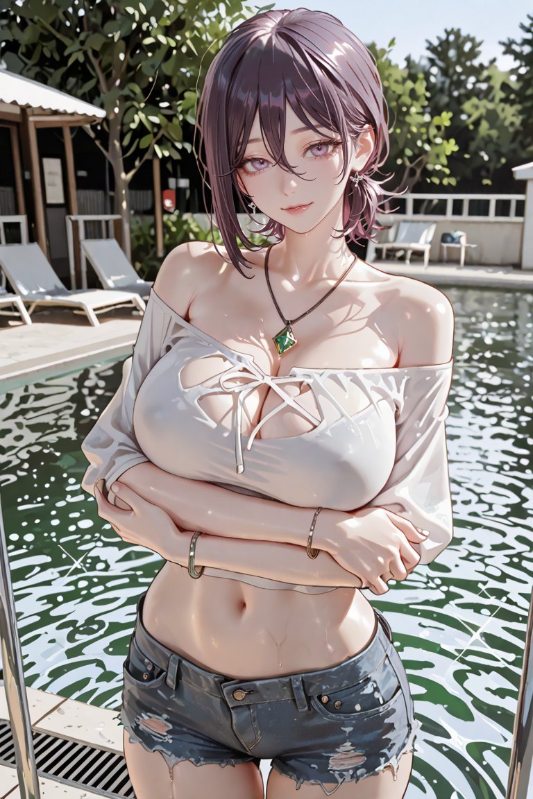 There's a pool, of course, to play in the water.