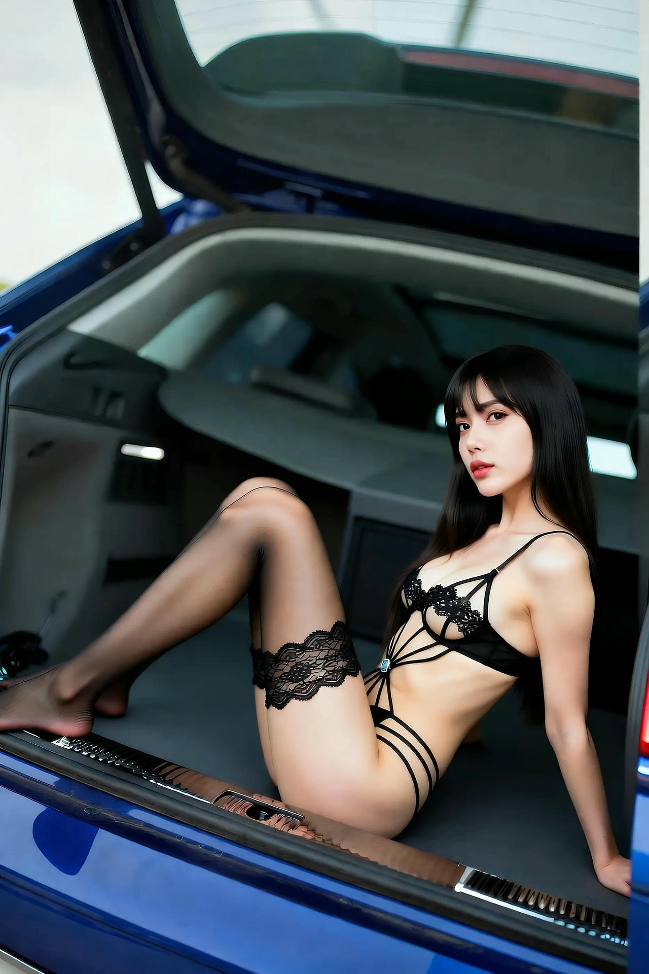 Mingzi - Black Silk Inside Vehicle