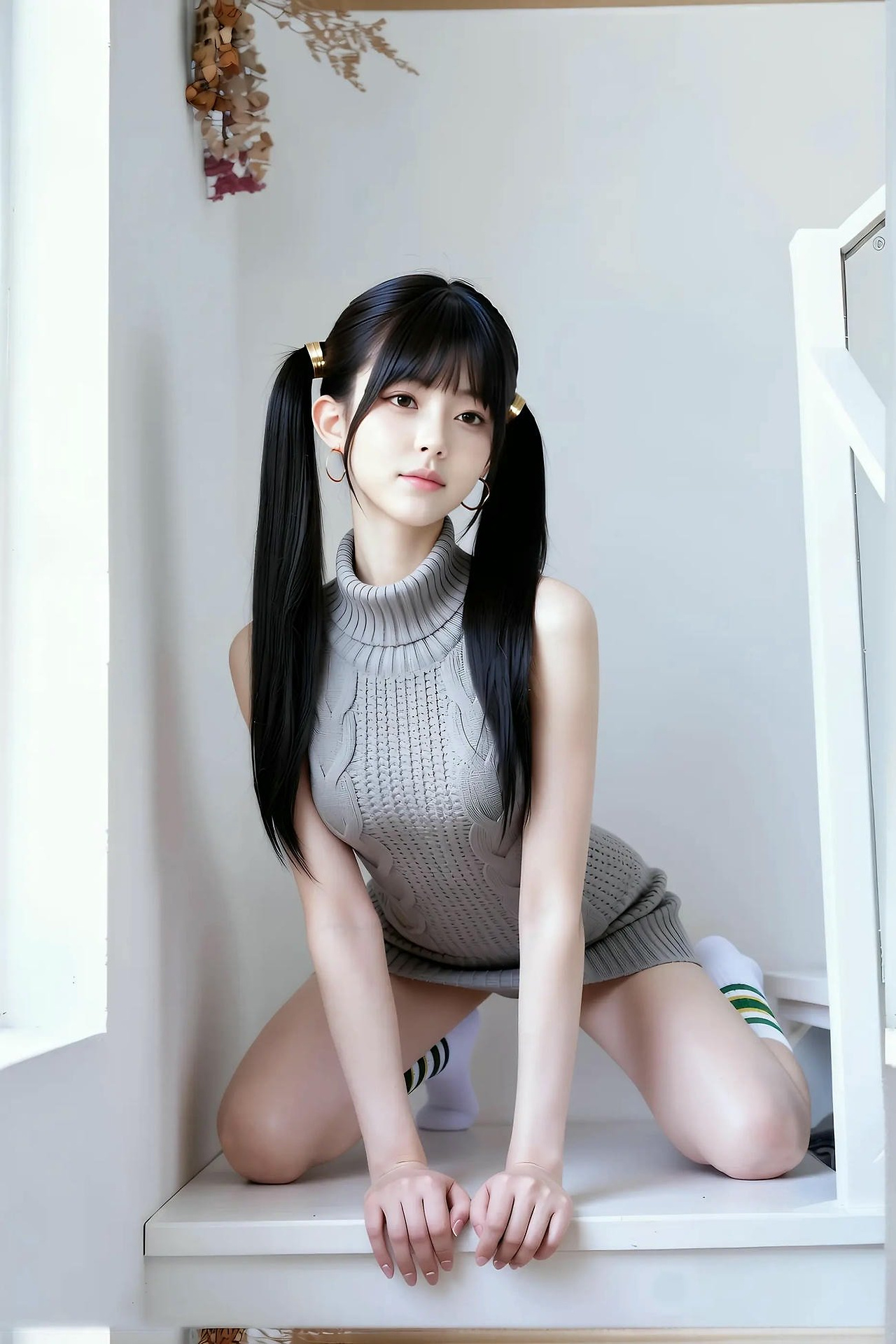 Grapefruit - knitted skirt