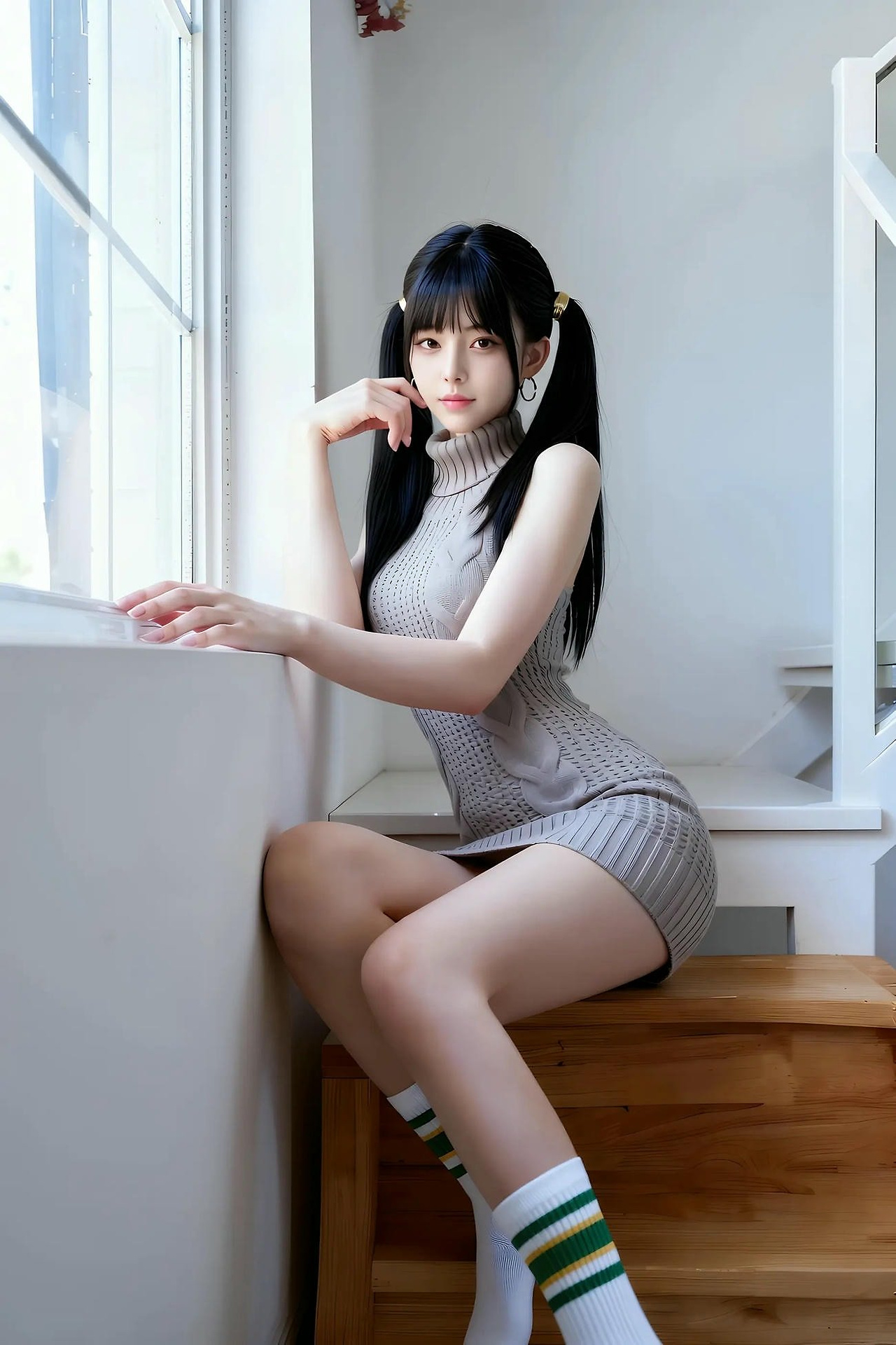 Grapefruit - knitted skirt